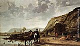 Large River Landscape with Horsemen by Aelbert Cuyp